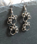 Paw Print Chainmaille Earrings